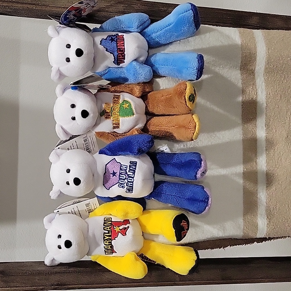 Beanie Baby Coin Bears 7, 8, 9, and 10
